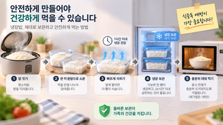 냉장밥, 제대로 보관하고 안전하게 먹는 방법